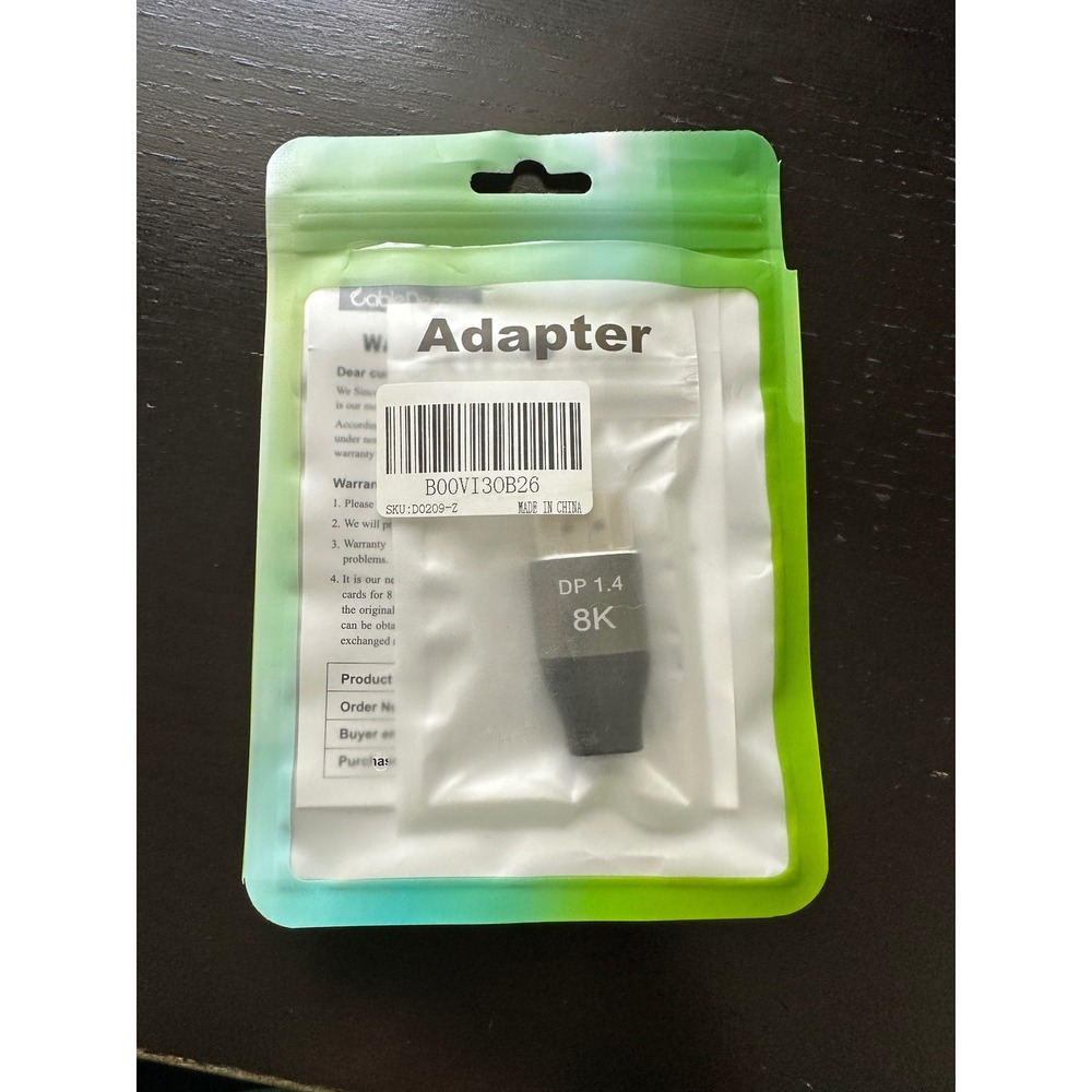 CableDeconn DisplayPort 1.4 to HDMI 8K Adapter D0209-Z Space Gray Black NEW